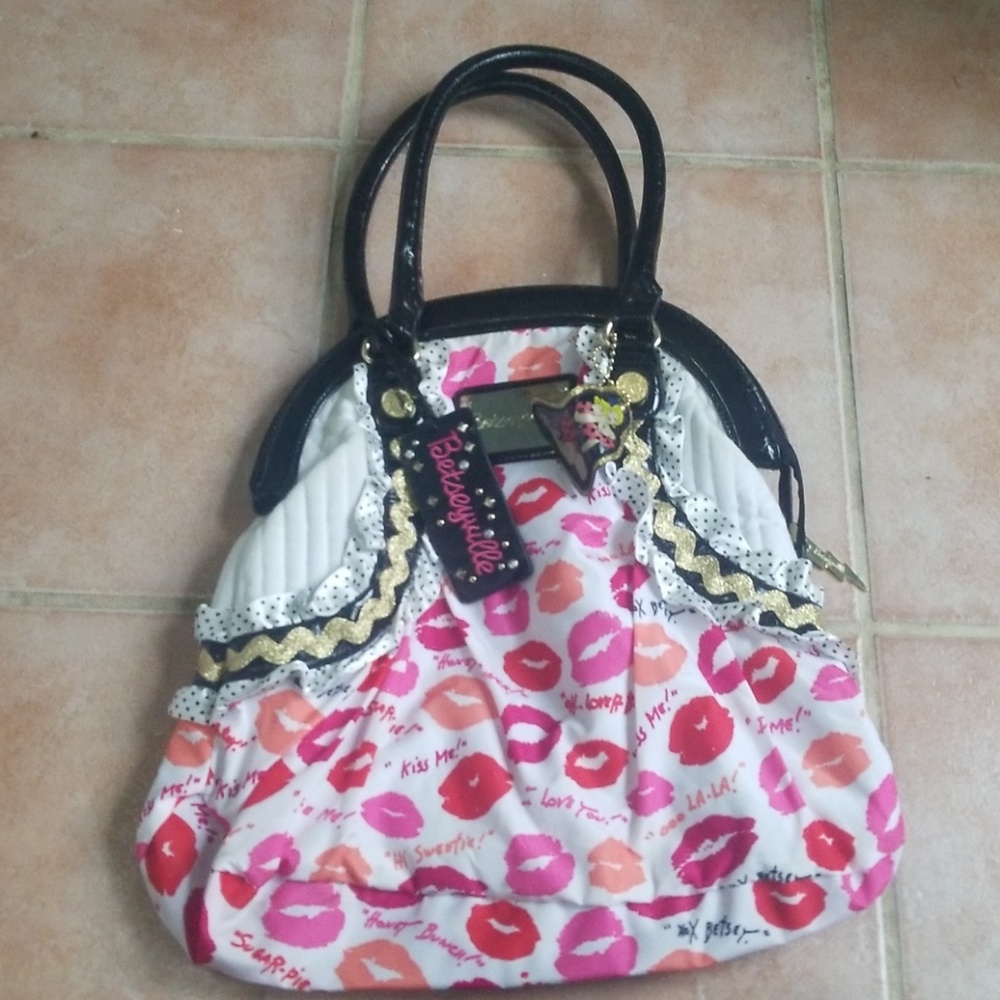 Betsey Lips and Ruffle Bag